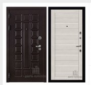 Дверь входная взломостойкая Сенатор стандарт, цвет венге, панель - light 2127 цвет бьянка soft Дверь входная взломостойкая Сенатор стандарт, цвет венге, панель - light 2127 цвет бьянка soft