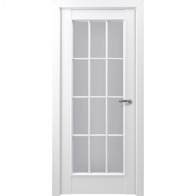 Межкомнатная дверь экошпон Classic S Неаполь ДО (Матовый белый)