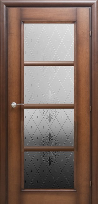 Дверь шпон 33.40 ДО 21- 9, стекло Торшон (Кофе)