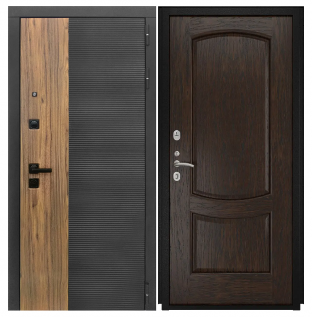 Дверь Luxor-46 - Лаура-2 (16мм, мореный дуб)
