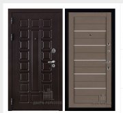 Дверь входная взломостойкая Сенатор стандарт, цвет венге, панель - light 2127 цвет тортора soft Дверь входная взломостойкая Сенатор стандарт, цвет венге, панель - light 2127 цвет тортора soft