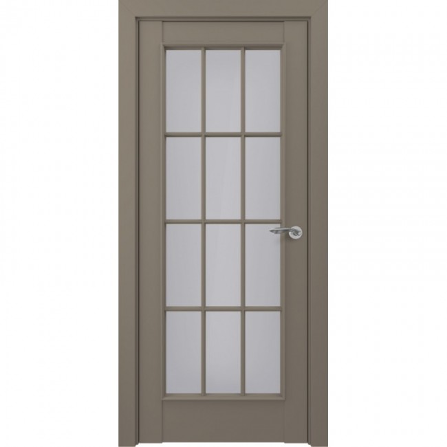 Межкомнатная дверь экошпон Classic S Неаполь ДО (Матовый серый)