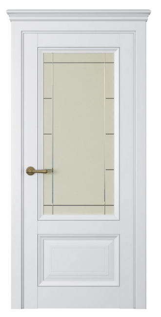 Межкомнатная дверь Riva Classica 1 (ст.стелла) Экошпон белый шелк Межкомнатная дверь Riva Classica 1 (ст.стелла) Экошпон белый шелк