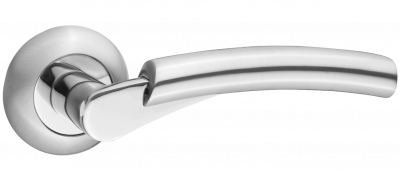 Ручка дверная "Бари", ник.мат.-ник. бл. Ручка дверная "Бари", ник.мат.-ник. бл.