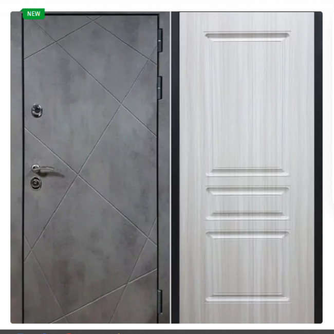 Дверь Урбан темный 243 Сандал белый