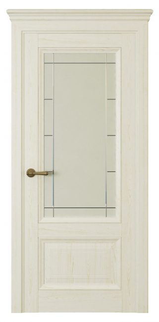 Межкомнатная дверь Riva Classica 1 (ст.стелла) Экошпон дуб белый с патиной Межкомнатная дверь Riva Classica 1 (ст.стелла) Экошпон дуб белый с патиной