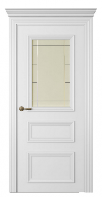 Межкомнатная дверь Дрезден 3 (ст.стелла) Эмаль белый шелк Межкомнатная дверь Дрезден 3 (ст.стелла) Эмаль белый шелк