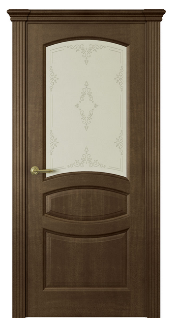 Межкомнатная дверь Изабелла (ст.ажур) Каштан