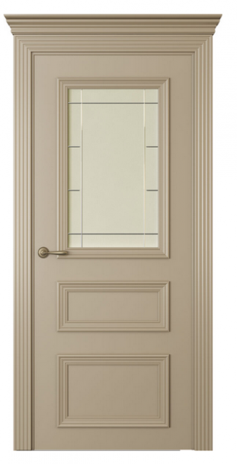 Межкомнатная дверь Дрезден 3 (ст.стелла) Эмаль латте Межкомнатная дверь Дрезден 3 (ст.стелла) Эмаль латте
