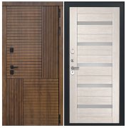 Дверь Авеста - СБ-1 (ст. белое, 16мм, капучино)