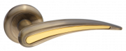 Ручка дверная "Сабрина", бронза ант./лат.мат.