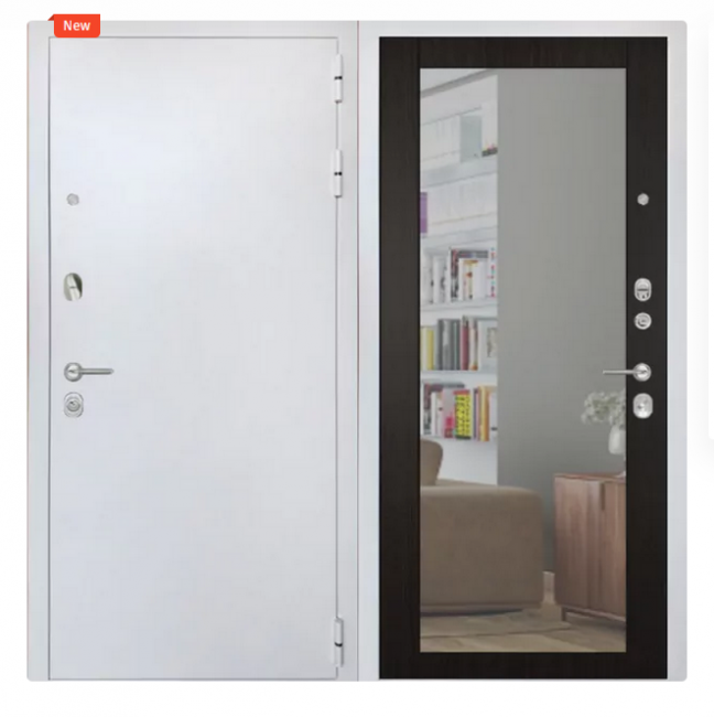 Дверь ZMD Премиум Сноу Зеркало стандарт Венге Дверь ZMD Премиум Сноу Зеркало стандарт Венге