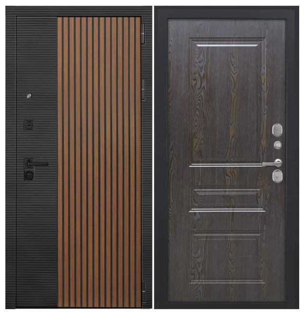 Дверь Luxor-48 - ФЛ-701 (10мм, дуб шоколад)