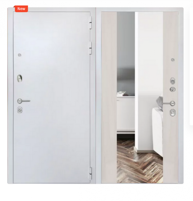 Дверь ZMD Премиум Сноу Зеркало XXL Сандал светлый Дверь ZMD Премиум Сноу Зеркало XXL Сандал светлый