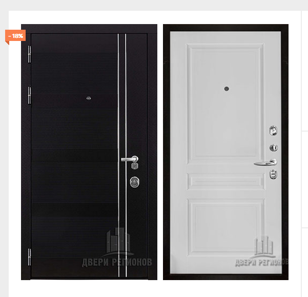 Дверь входная взломостойкая Сенатор Карбон, цвет черная мозаика, панель - турин цвет эмаль белая