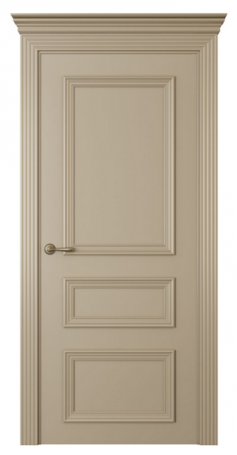Межкомнатная дверь Дрезден 3 (глухая)  Эмаль латте