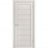Межкомнатная дверь экошпон ЛУ 7 стекло белое (Беленый дуб)