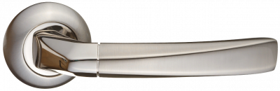 Ручка дверная "Фуроре", никель мат./никель бл.