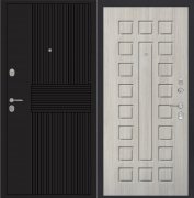 Дверь ZMD Черный кварц 183 Белая сосна