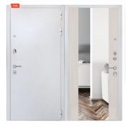 Дверь ZMD Премиум Сноу Зеркало XXL Белая сосна Дверь ZMD Премиум Сноу Зеркало XXL Белая сосна