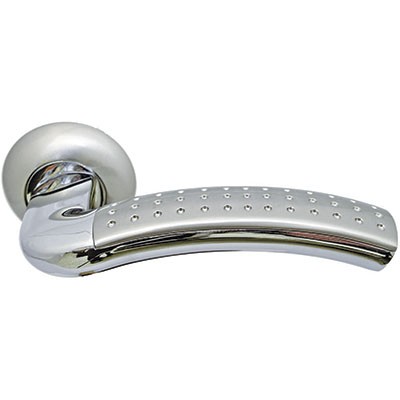 Ручка дверная ПАЛАЦЦО MH-02P SG/GP Белый Никель/полированный Хром