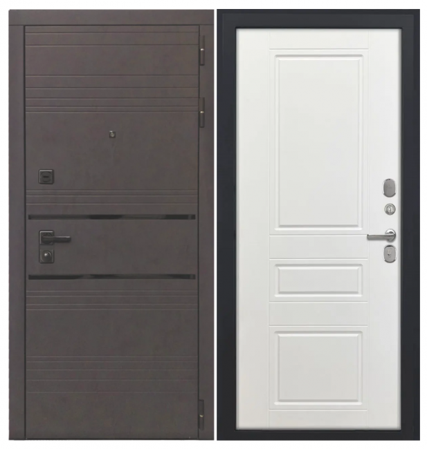 Входная дверь Luxor - 43 - ФЛ-707 (10мм, белый софт) Входная дверь Luxor - 43 - ФЛ-707 (10мм, белый софт)