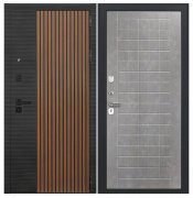 Дверь Luxor-48 - ФЛ-256 (10мм, бетон пепельный)