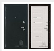 Дверь входная Президент Х7, цвет хамелеон антик, панель -  light 2110 (зеркало) цвет капучино велюр