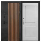 Дверь Luxor-48 - ФЛ-609 (L-52, 10мм, белый матовый)