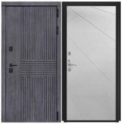 Дверь Берген - ФЛ-291 (Line, 10мм, белый софт)