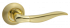 Ручка дверная "AL 508-08", латунь матовая / латунь блестящая Ручка дверная "AL 508-08", латунь матовая / латунь блестящая