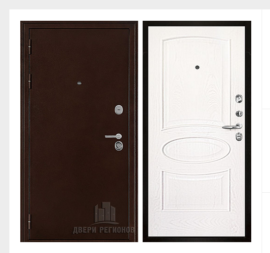 Дверь входная взломостойкая Феникс 3K, цвет медный антик, панель -  оливия цвет ясень жемчуг