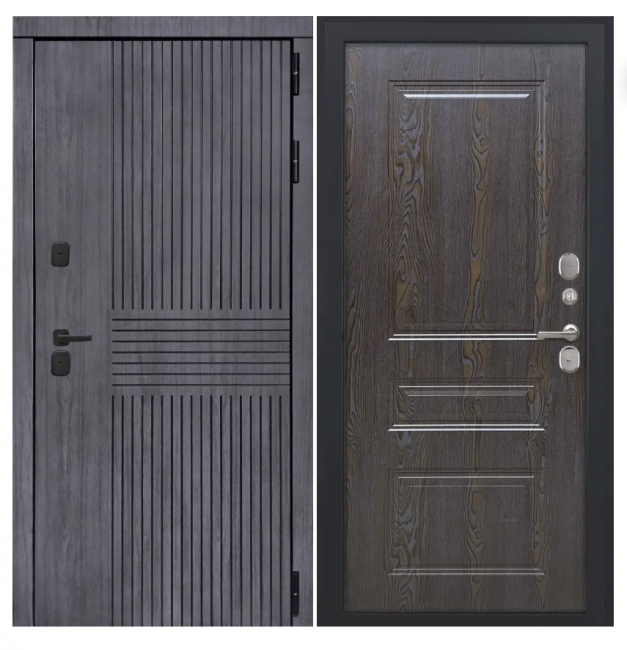 Дверь Берген - ФЛ-701 (10мм, дуб шоколад) Дверь Берген - ФЛ-701 (10мм, дуб шоколад)