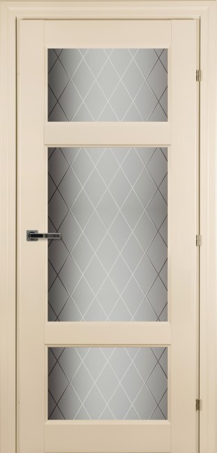 Дверь CPL 63.42 ДО 21- 9, стекло  Кристалл (Санжан)