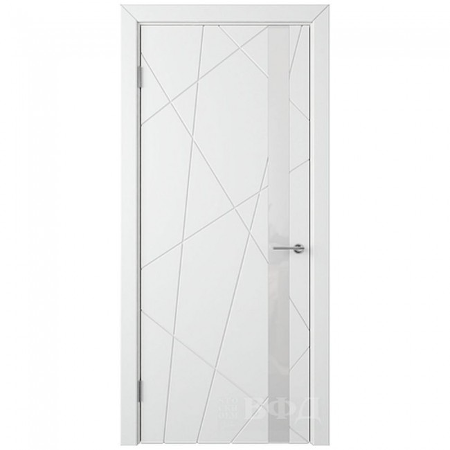 Межкомнатная дверь Флитта 26 ДО Polar Белое лакобель Межкомнатная дверь Флитта 26 ДО Polar Белое лакобель