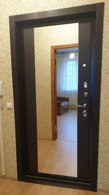 Дверь ZMD Черный кварц Зеркало XXL Венге