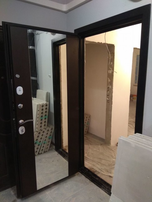 Дверь ZMD Черный кварц Зеркало XXL Венге Дверь ZMD Черный кварц Зеркало XXL Венге