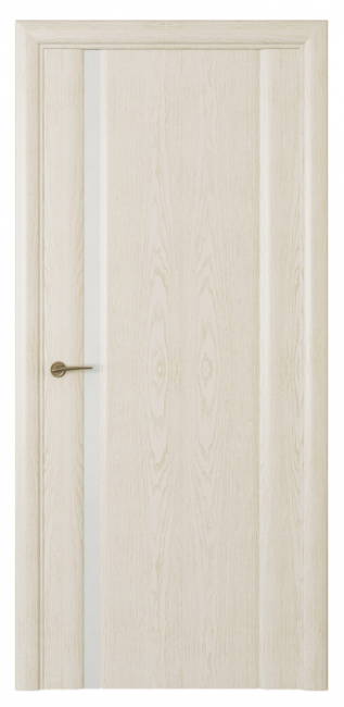 Межкомнатная дверь Океан Шторм 1 (ст.белое триплекс) Белый жемчуг