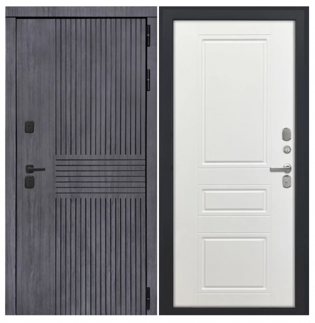 Дверь Берген - ФЛ-707 (10мм, белый софт) Дверь Берген - ФЛ-707 (10мм, белый софт)