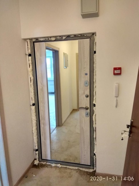 Дверь ZMD Черный кварц Зеркало XXL Белая сосна Дверь ZMD Черный кварц Зеркало XXL Белая сосна