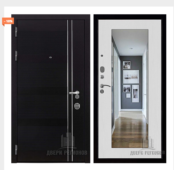 Дверь входная взломостойкая Сенатор Карбон, цвет черная мозаика, панель - зеркало maxi цвет белый сандал Дверь входная взломостойкая Сенатор Карбон, цвет черная мозаика, панель - зеркало maxi цвет белый сандал