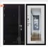 Дверь входная взломостойкая Сенатор Карбон, цвет черная мозаика, панель - зеркало maxi цвет белый сандал Дверь входная взломостойкая Сенатор Карбон, цвет черная мозаика, панель - зеркало maxi цвет белый сандал