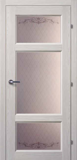 Дверь 63.42 ДО 21- 9, стекло  Кружево (Пиния)