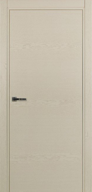 Дверь Шпон дуба 700 ДГ 21- 9 (Эмаль жемчужная по шпону)