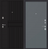 Дверь ZMD Черный кварц Гладкая Титан