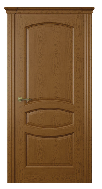 Межкомнатная дверь Изабелла (глухая)  Дуб шоколад