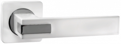 Ручка дверная "Катания", мат.суп.бел./хр.бл.КВ Ручка дверная "Катания", мат.суп.бел./хр.бл.КВ