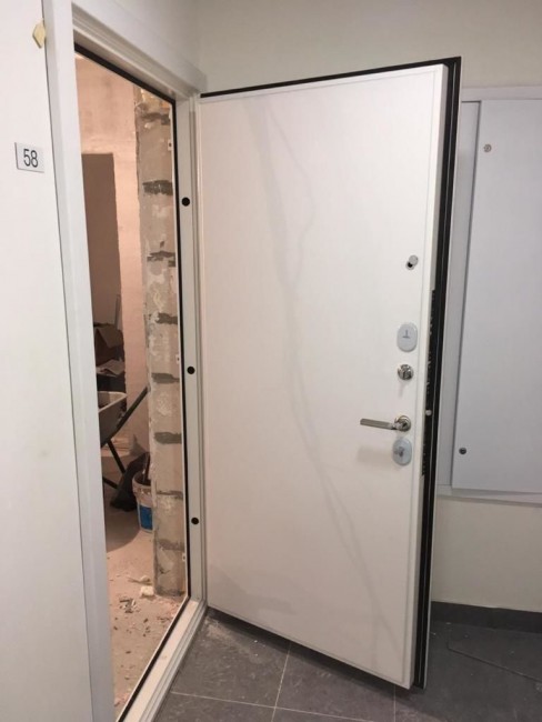 Дверь ZMD Черный кварц Гладкая Сноу Дверь ZMD Черный кварц Гладкая Сноу