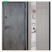 Дверь Урбан темный Зеркало XS Сандал белый