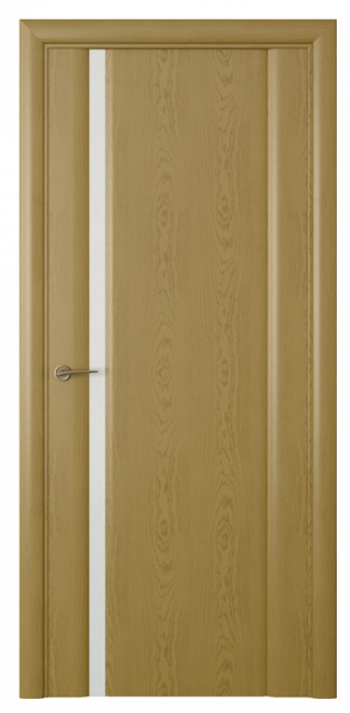 Межкомнатная дверь Океан Шторм 1 (ст.белое триплекс) Дуб золотой